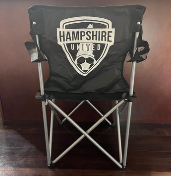 Hampshire United Folding Chair Crest Printed On Back